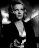 Honor Blackman as Pussy Galore pointing a gun in Goldfinger black and white photo print.
