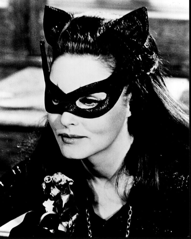 Julie Newmar as Catwoman Black and White Photo Print