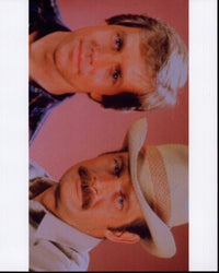 Close-up photo print of Jameson Parker and Gerald McRaney from Simon & Simon.