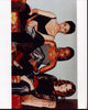 Sugababes On Floral Couch Photo Print featuring pop group surrounded by floral decor.