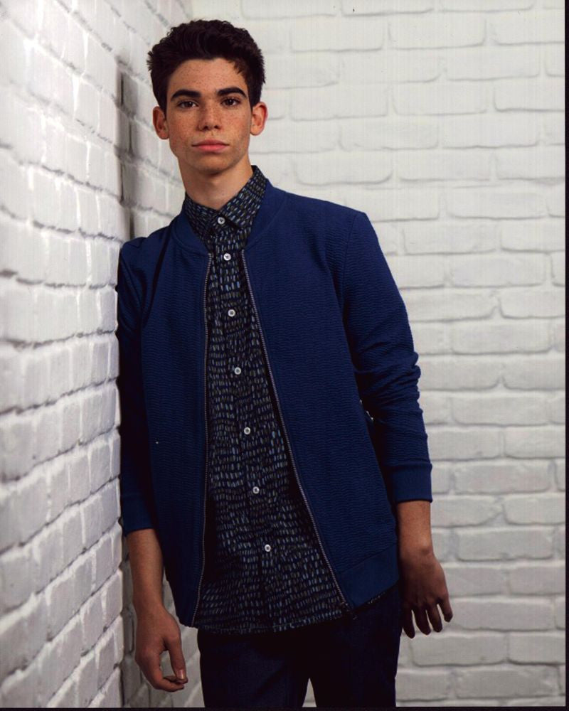 Cameron Boyce Leaning on White Wall Photo Print