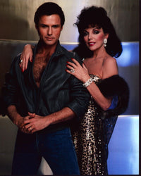 Michael Nader and Joan Collins Posed for Dynasty Photo Print