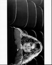 Dyan Cannon leaning on seat in theater photo print