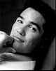 Dean Cain leaning back black and white photo print