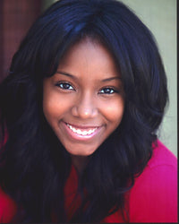 Jahnee Wallace headshot photo print in pink top