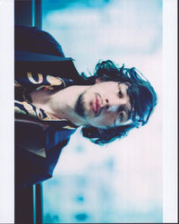 Adam Driver Stylish Photo Print in Blazer and Scarf