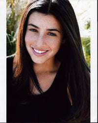 Dana Gaier headshot photo print in black top