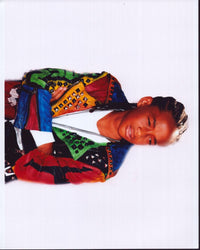 Jaden Smith photo print in multi-colored jacket