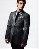 Garrett Clayton in gray striped suit photo print