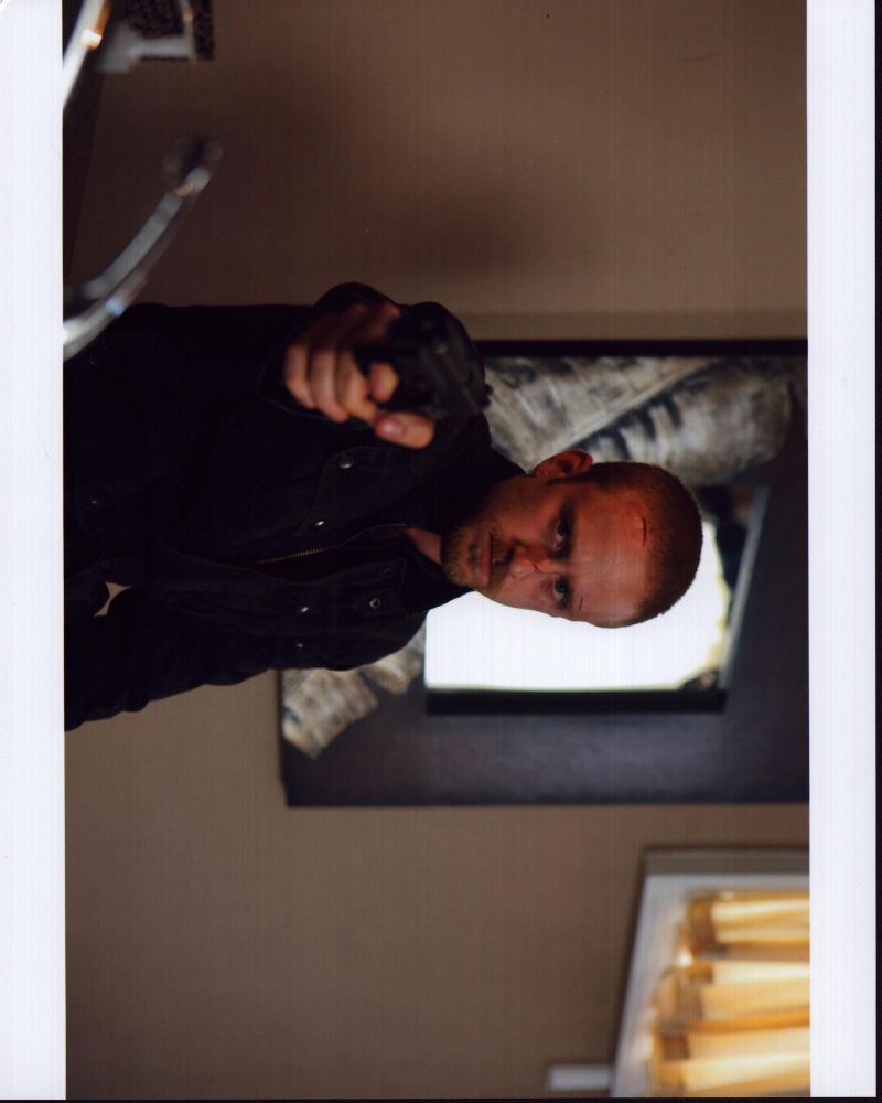 Ben Foster pointing gun in The Mechanic photo print