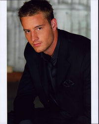 Justin Hartley Black Suit and Tie Photo Print
