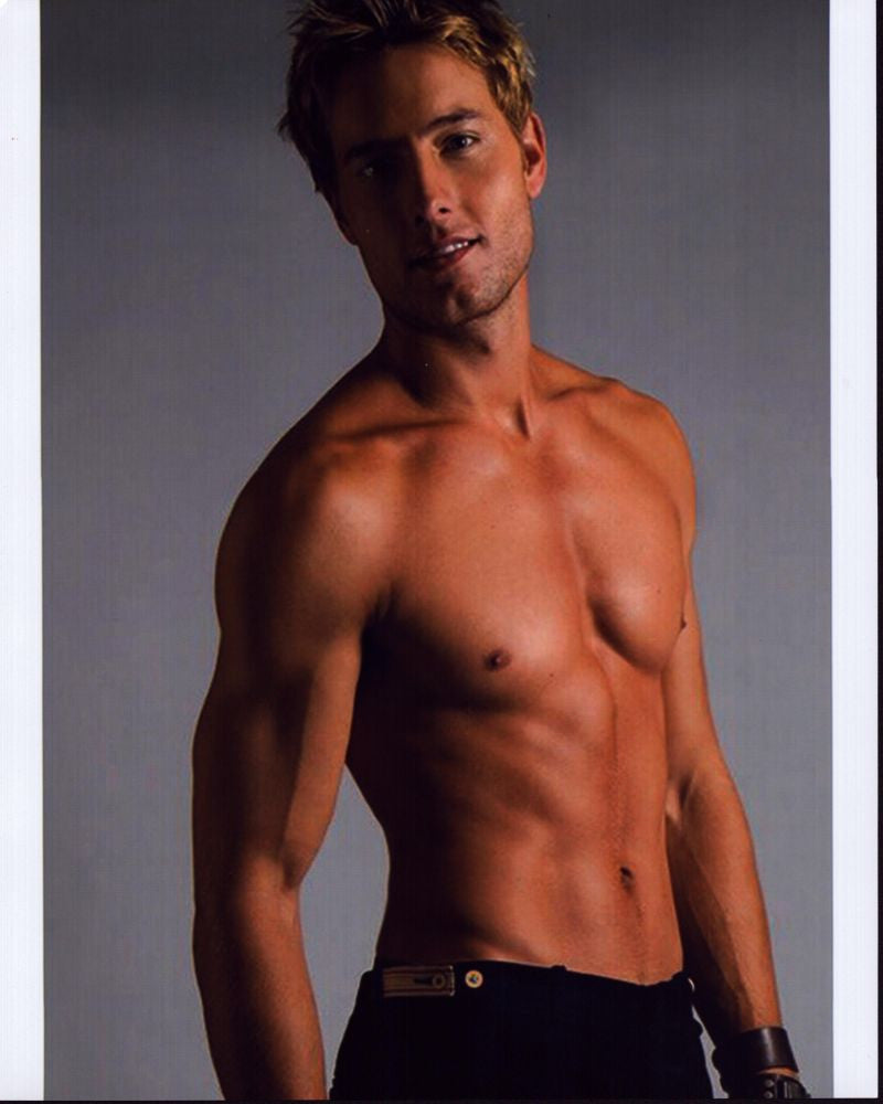 Justin Hartley Shirtless Photo Print in Black Pants