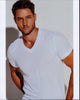 Justin Hartley Stylish Photo Print in White Shirt