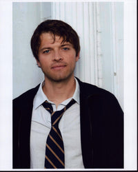 Misha Collins Sweatshirt and Striped Tie Photo Print