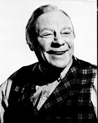Edmund Gwenn Smiling in Plaid Vest Black and White Photo Print