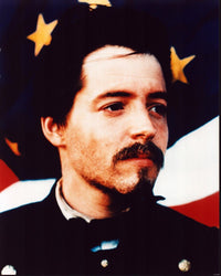 Matthew Broderick Glory Photo Print in front of American Flag