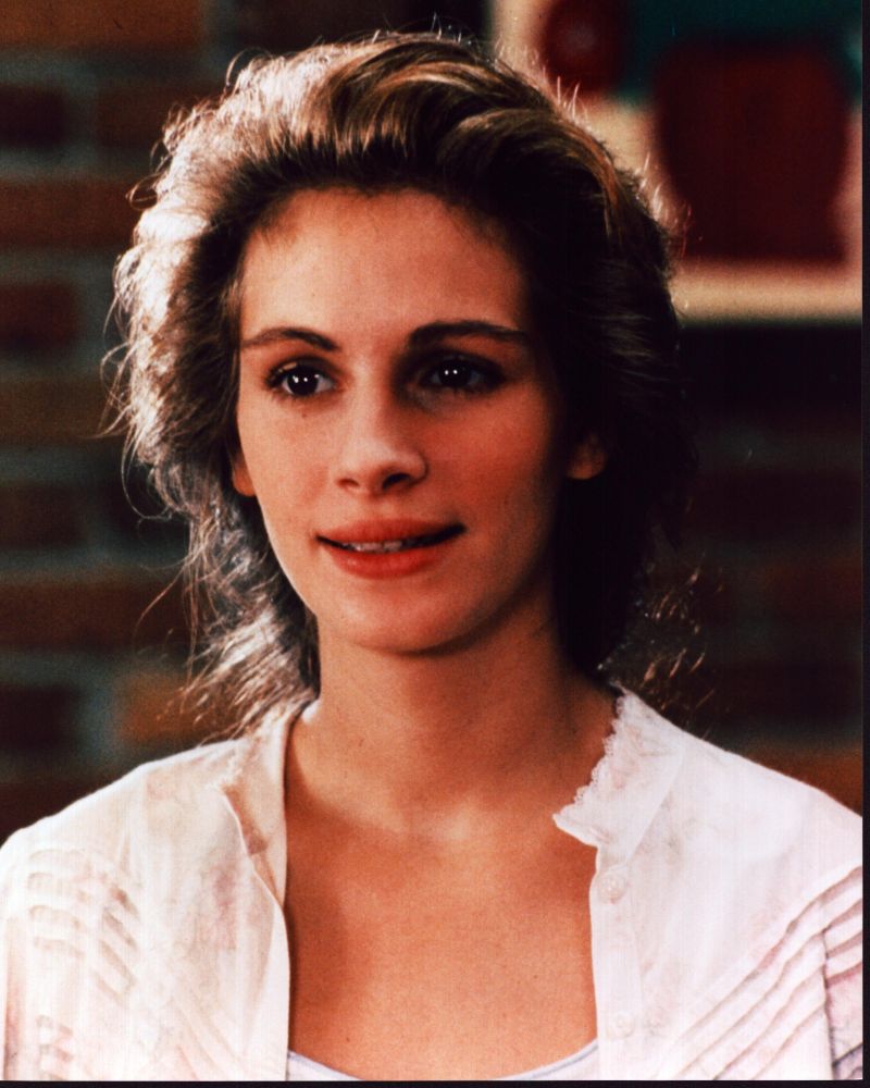 Julia Roberts photo print in white top, perfect for home decor.