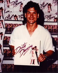 Patrick Swayze Dirty Dancing album photo print, vibrant and nostalgic.