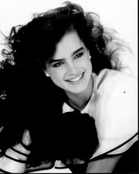 Brooke Shields black and white photo print headshot.