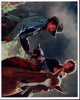 Tom Berenger and Barbara Hershey photo print from Last of the Dogmen on horseback with dog.