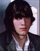 Ashton Kutcher close-up photo print in silver blazer.