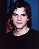 Ashton Kutcher close-up photo print in black top