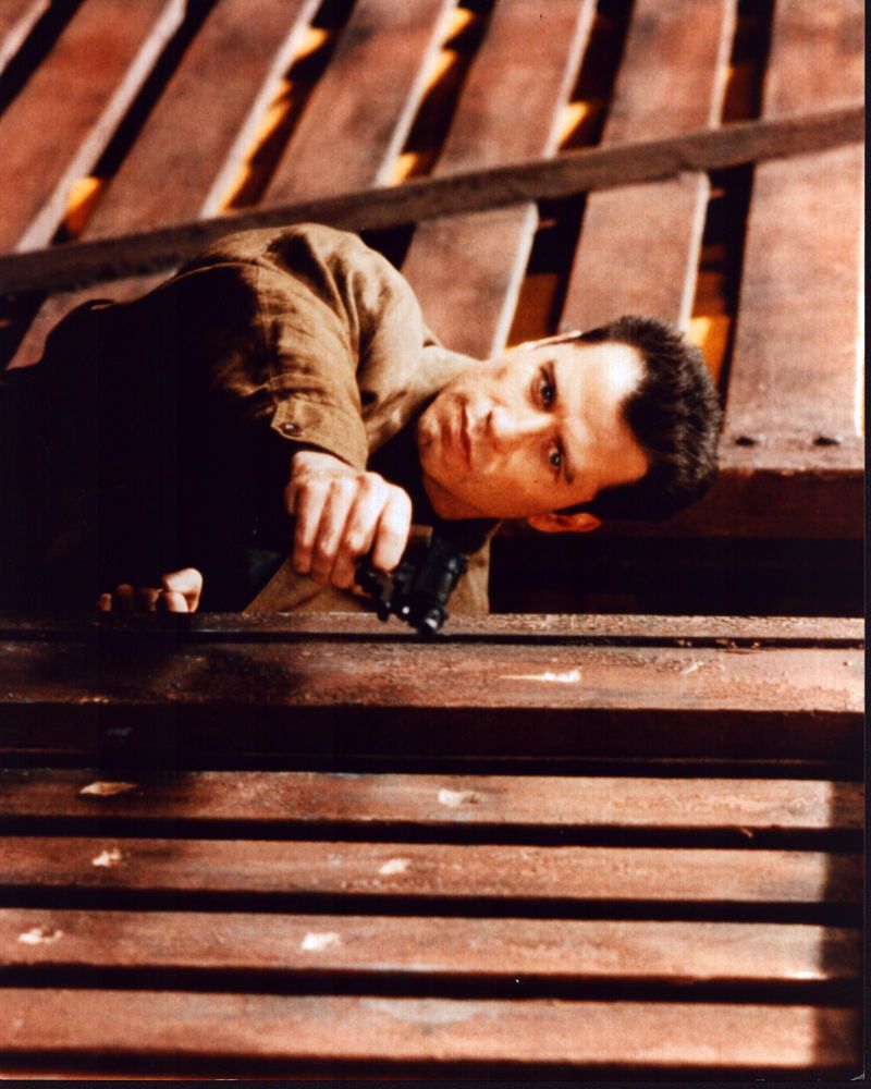 John Travolta aiming gun in Broken Arrow photo print.
