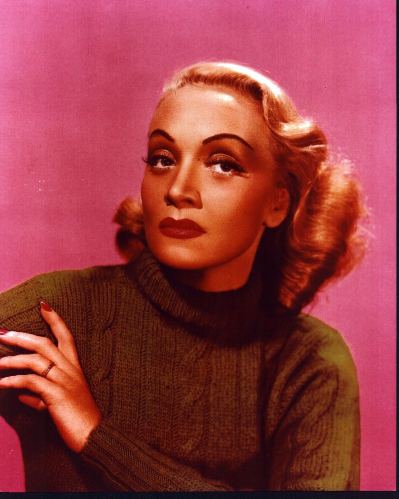 Marlene Dietrich in Green Sweater Photo Print
