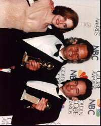 Gillian Anderson, Chris Carter, and David Duchovny Golden Globes Photo Print