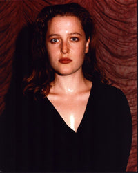 Gillian Anderson headshot photo print in black top