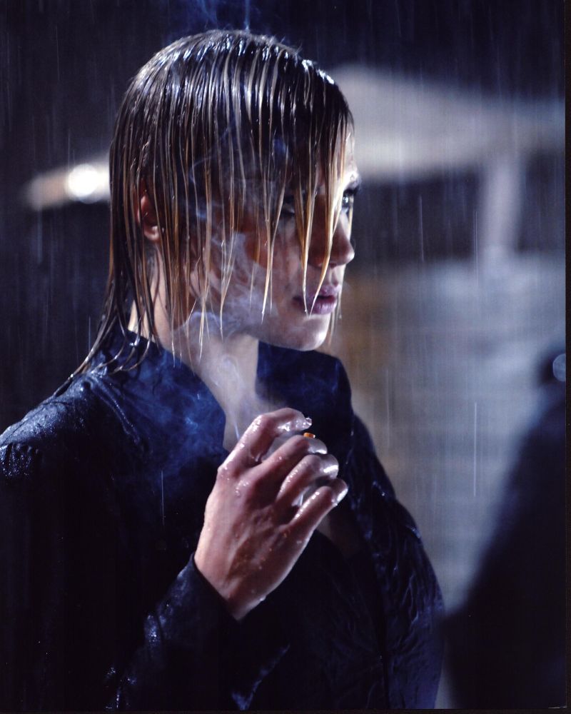 Katee Sackhoff standing in the rain - Bionic Woman photo print