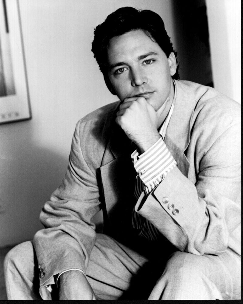 Andrew McCarthy Black and White Photo Print - Hand on Chin