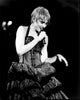 Madonna On Stage in Ruffle Dress Black and White Photo Print