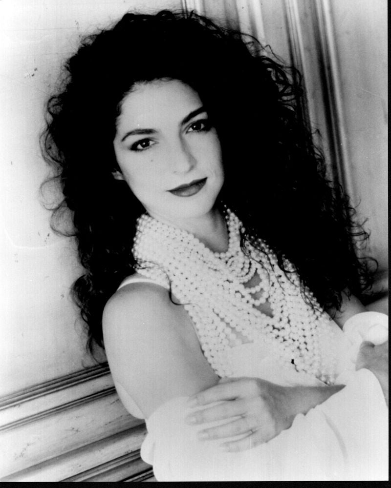 Gloria Estefan Black and White Headshot Photo Print