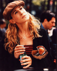 Sarah Jessica Parker In Striped Top and Hat - Sex and The City Photo Print