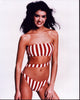 Phoebe Cates in red and white striped bathing suit photo print.