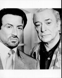 Sylvester Stallone and Michael Caine in Get Carter black and white photo print