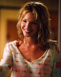 Ashley Scott smiling in floral top - Walking Tall photo print