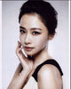 Black and white photo print of Claudia Kim, elegant art piece for any decor.