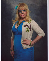 Kirsten Vangsness in blue dress photo print from Criminal Minds