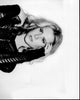 Black and white photo print of Juliette Jackson in ripped sweater.