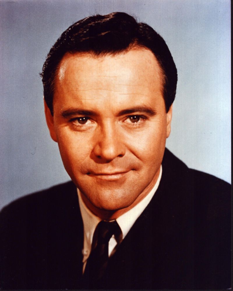 Jack Lemmon headshot photo print in suit and tie, classic cinema art