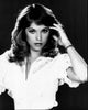 Kari Michaelsen black and white photo print in ruffle top