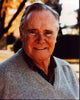 Jack Lemmon smiling in gray sweater photo print.