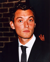 Jude Law Photo Print in Black Suit and Tie