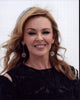 Kylie Minogue close-up photo print in black lace dress.