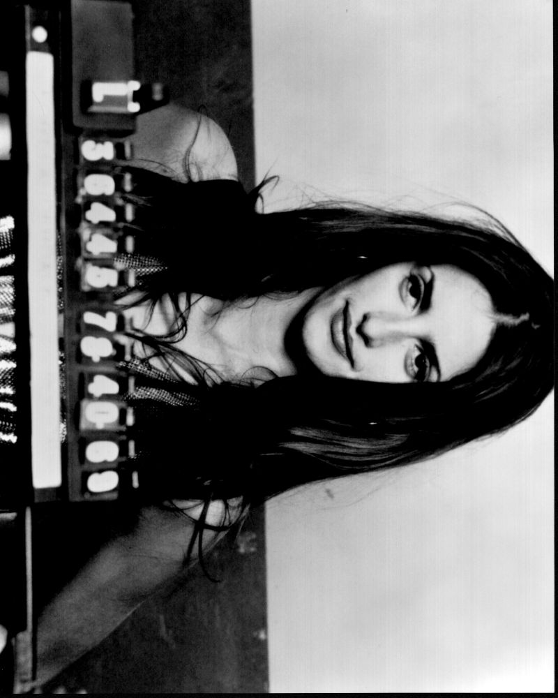 Penélope Cruz mugshot black and white photo print from Blow.