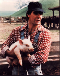 Scott Bakula holding Piglet in Quantum Leap Photo Print