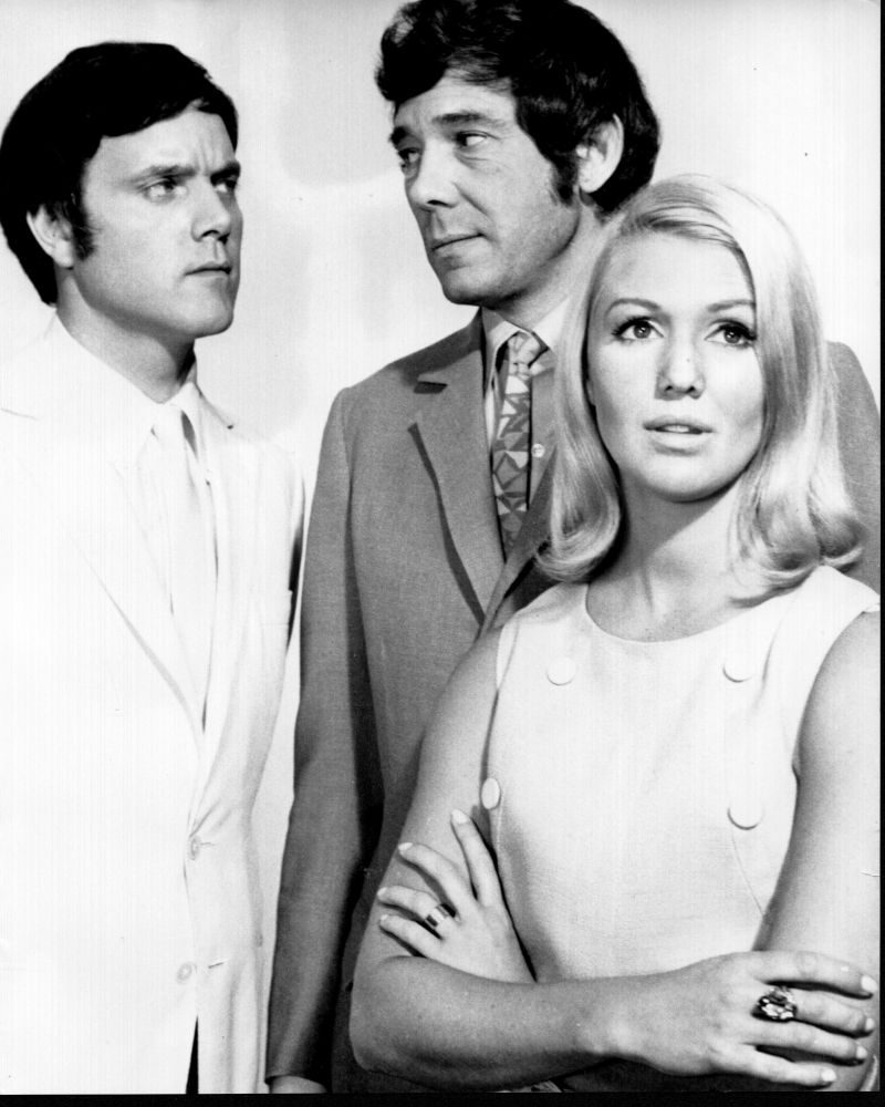 My Partner the Ghost black and white photo print featuring Kenneth Cope, Mike Pratt, and Annette Andre.