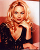 Pamela Anderson photo print in black lace top